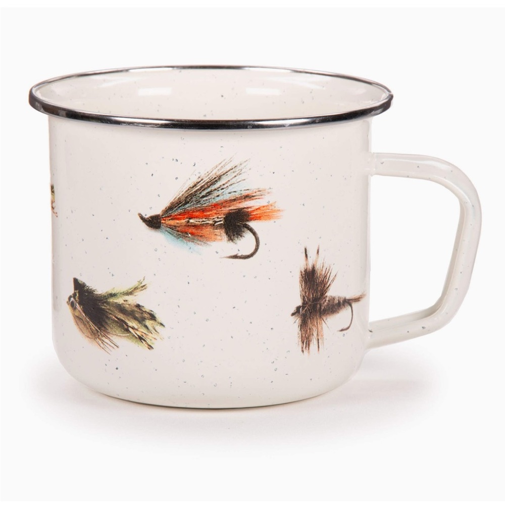 Golden Rabbit Enameled Fishing Fly Grande Mug